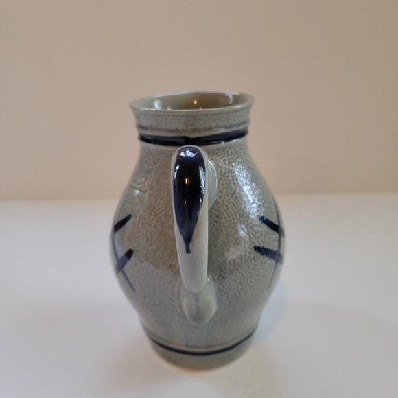 Staffel Stoneware W Germany Colbalt Blue Salt Glazed 8 inch Pitcher - Picture 5 of 7